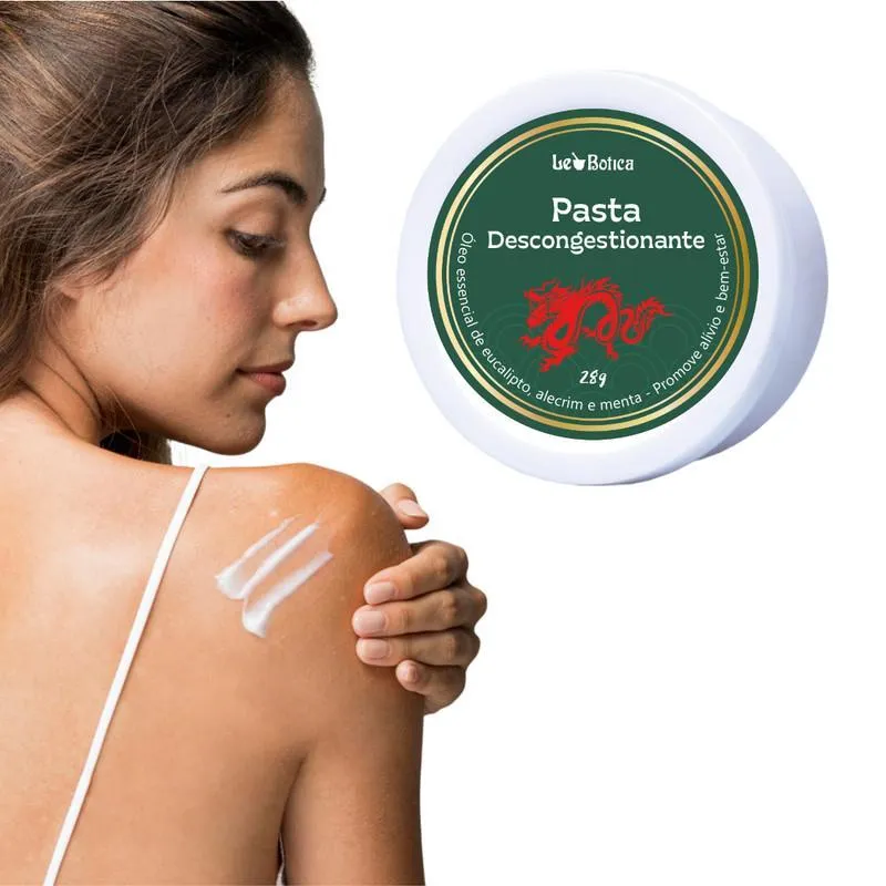 Pasta Descongestiona Alivia Dor Desconforto Mentol Cânfora