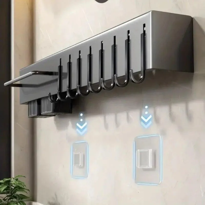 Suporte Organizador Para Utensílios De Cozinha 6 Ganchos