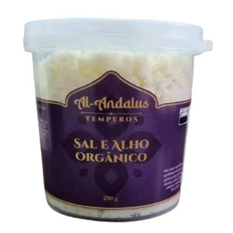 Sal Com Alho Orgânico Al Andalus 250g