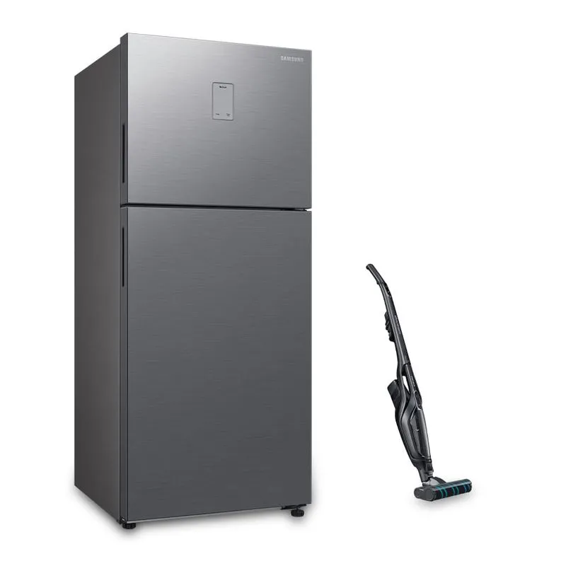 Combo Geladeira Evolution Duplex RT44 Inox + Aspirador de Pó Vertical 2 em 1 VS6500RL