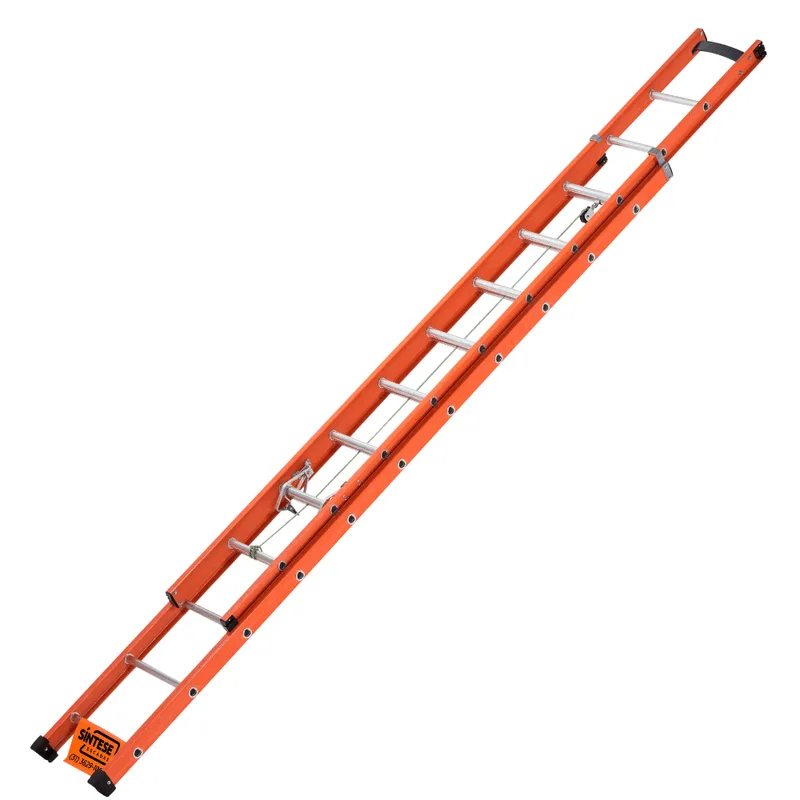 Escada De Fibra De Vidro Extensível 360m X 6m 21 Degraus Sintese
