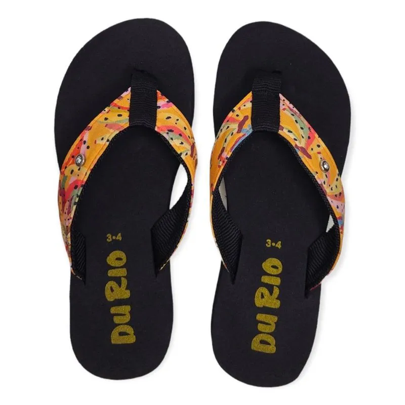 Chinelo Feminino DuRio Buzios Tradicional Estampas Coloridas