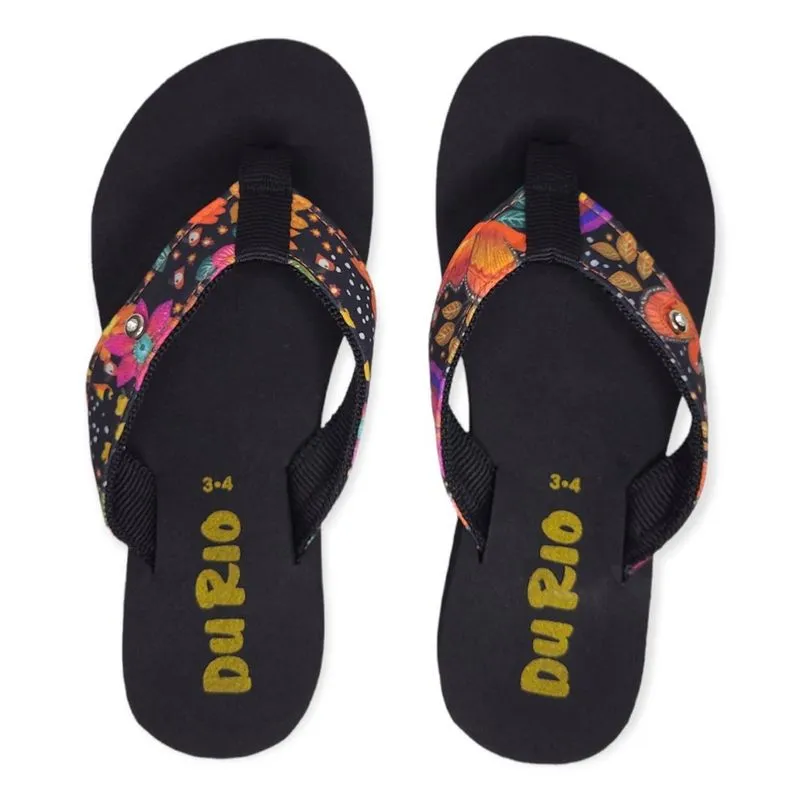 Chinelo Feminino DuRio Buzios Tradicional Estampas Coloridas