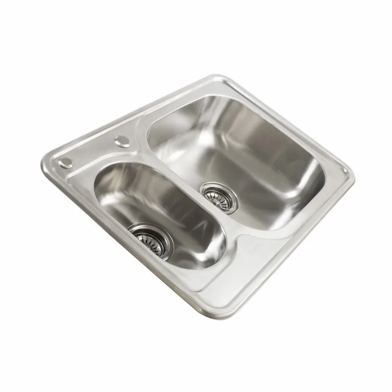 Cuba Inox Dupla Cozinha Gourmet Sob Escovado 70 x 50 cm