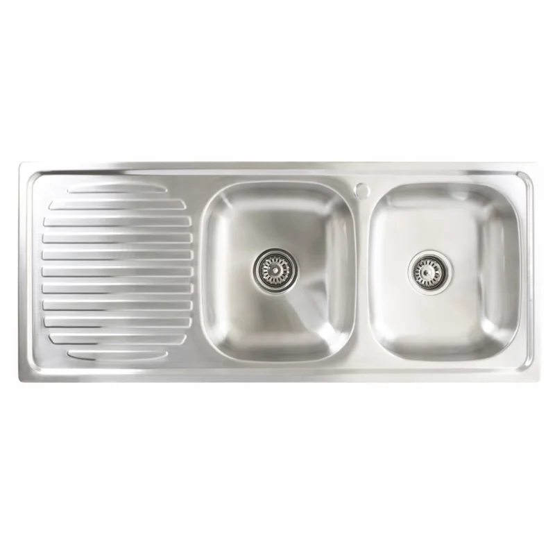 Cuba Inox Dupla Cozinha Gourmet Sobrepor Escovado
