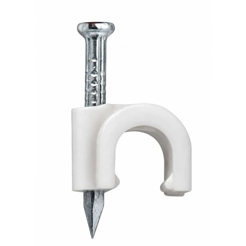 Fixador de Cabos 5mm Branco FS-410 Fasgold