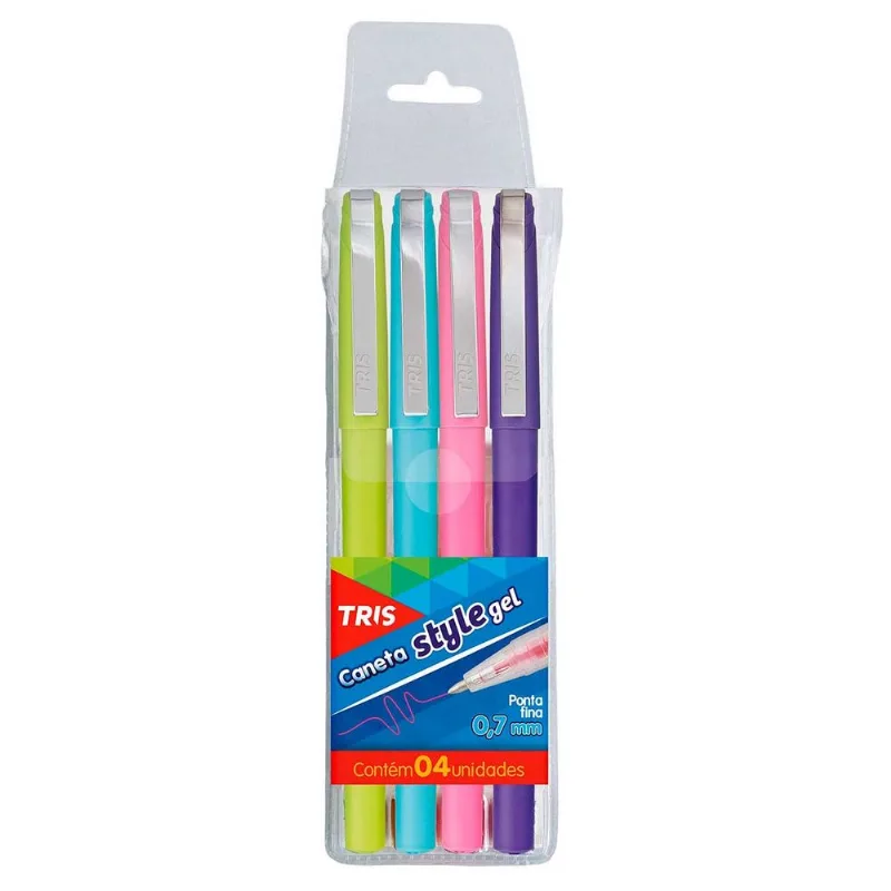Caneta Gel Style Tris Summit 4un