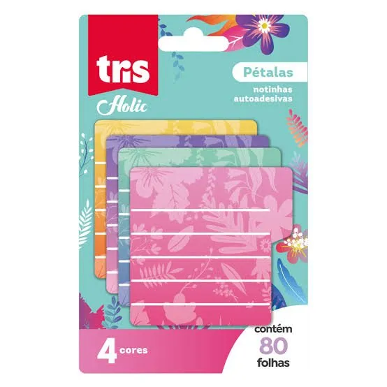 Nota Adesiva Holic Petala c/ 80 Fls, Tris