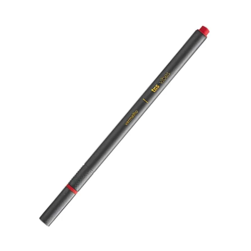 Caneta Super Fina Vibes 0.4mm Vermelha - Tris