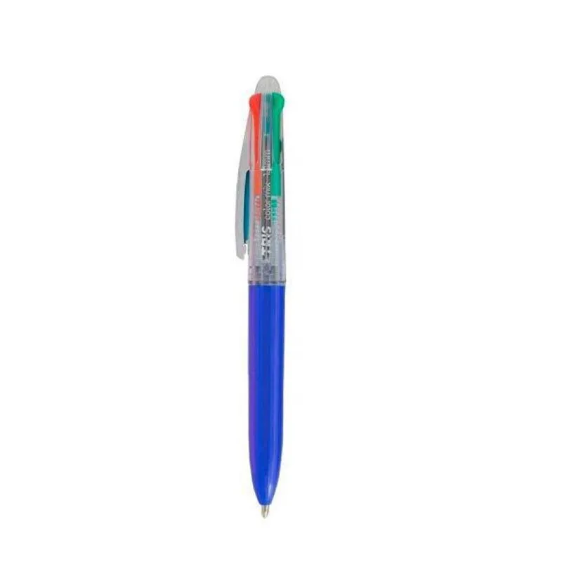 Caneta Esferográfica Color Mix 1.0Mm 4 Cores Tris