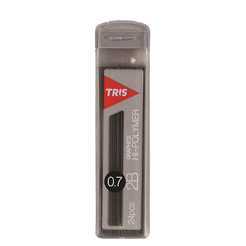 Grafite 2b Hi-polymer Graphite 0.7 Com 24 Minas - Tris