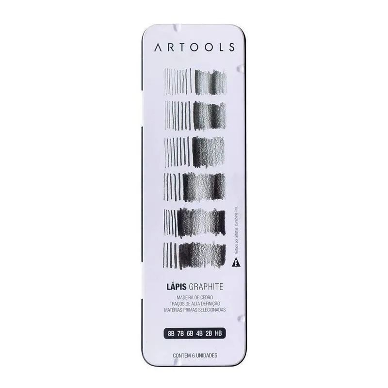 Lápis Grafite Artools Com 6 Graduações