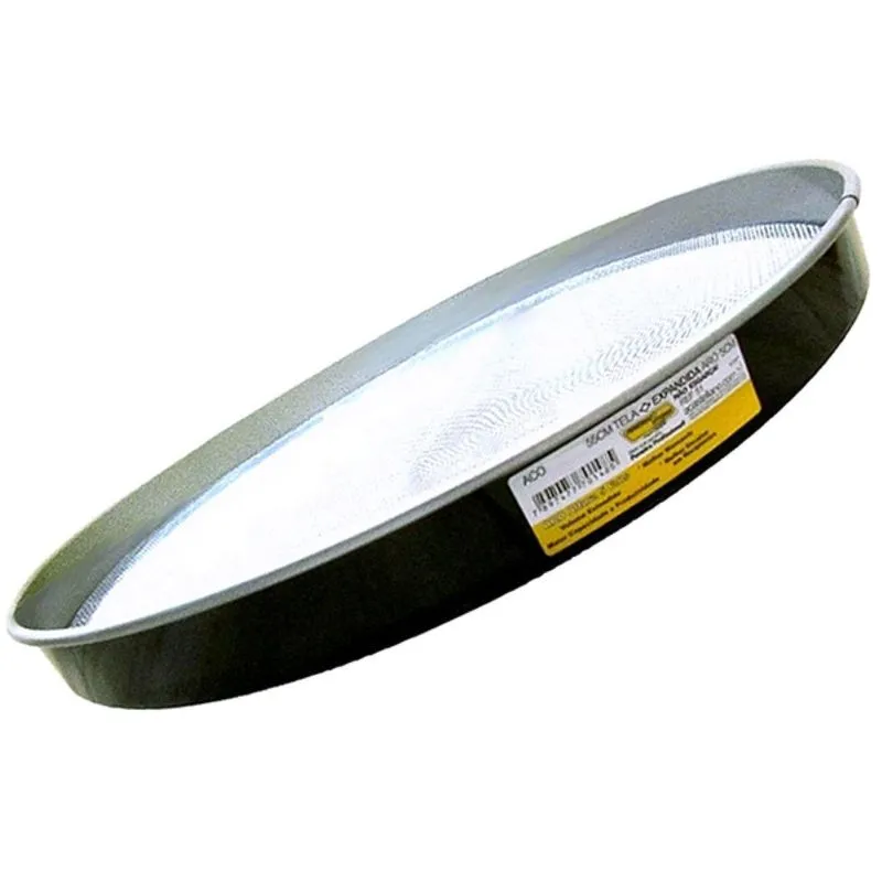 Peneira Tipo Arroz 40cm Tela Expandida Galvanizada -aro 5cm-