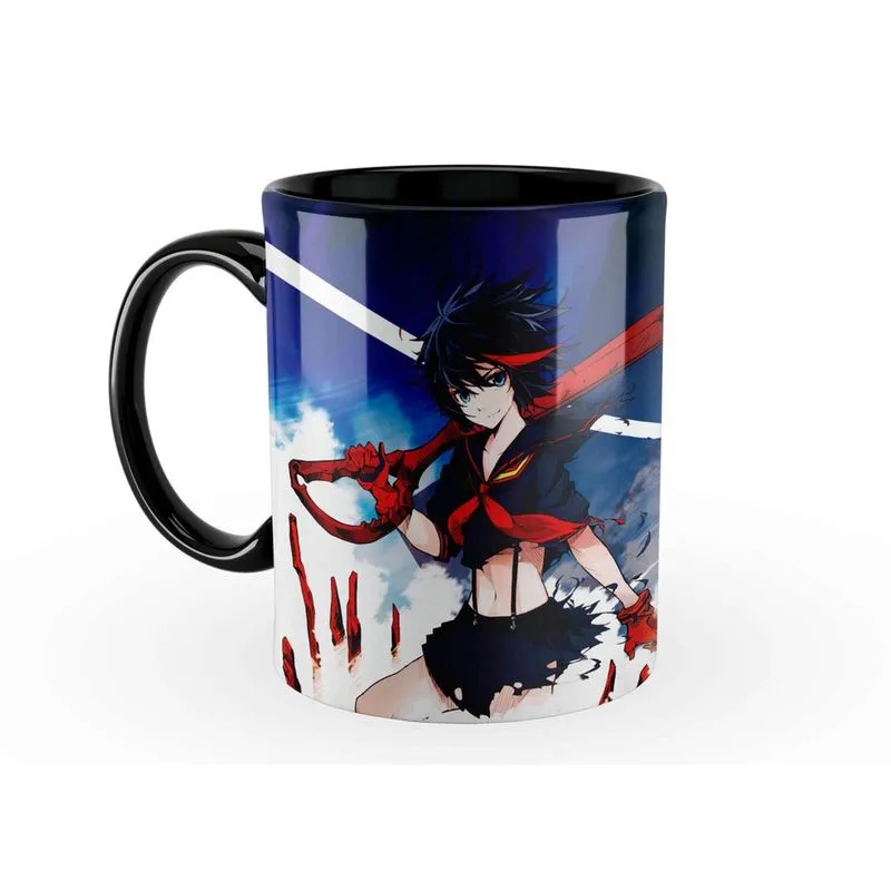 Caneca Kill La Kill Blue 325 Ml Interior E Alça Preta
