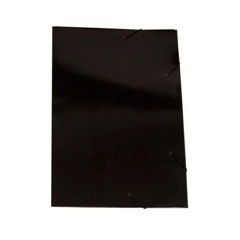 Pasta De Papelão Plastificado Com Elástico Preto Polycart
