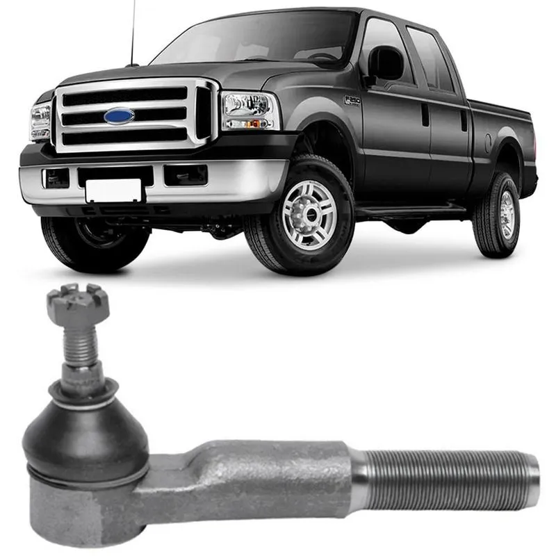 Terminal Direção F250 98 a 2012 Dianteiro LE Hid Curto