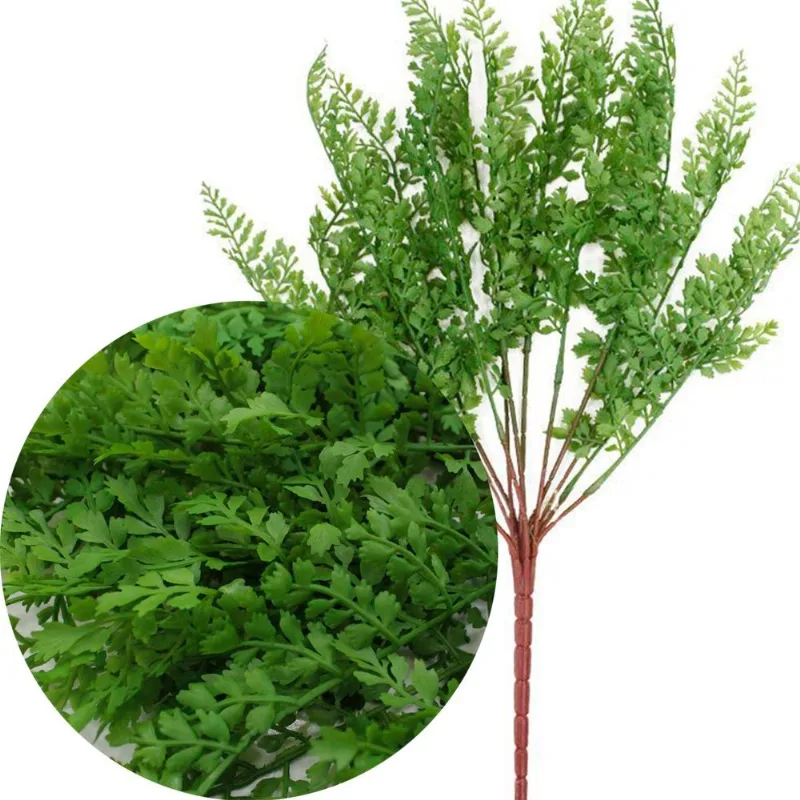 4 Ramos Artificial Salsinha Flor Plantas Com 13 Galhos 46cm