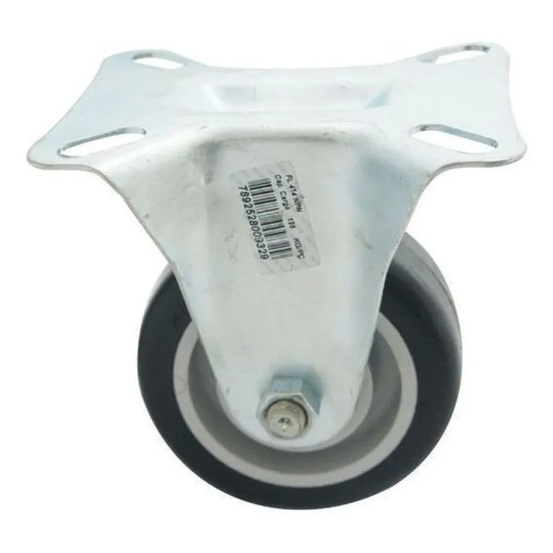 Rodizio Fixo Para Carrinhos Roda Pvc Fl 414 Bpn Até 1oo Kgs