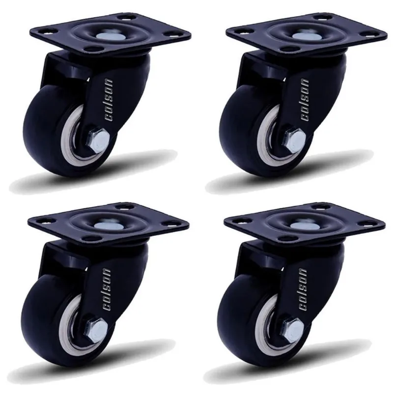 Rodizio Black Para Carrinhos E Móveis Roda Preta Kit Glb 210