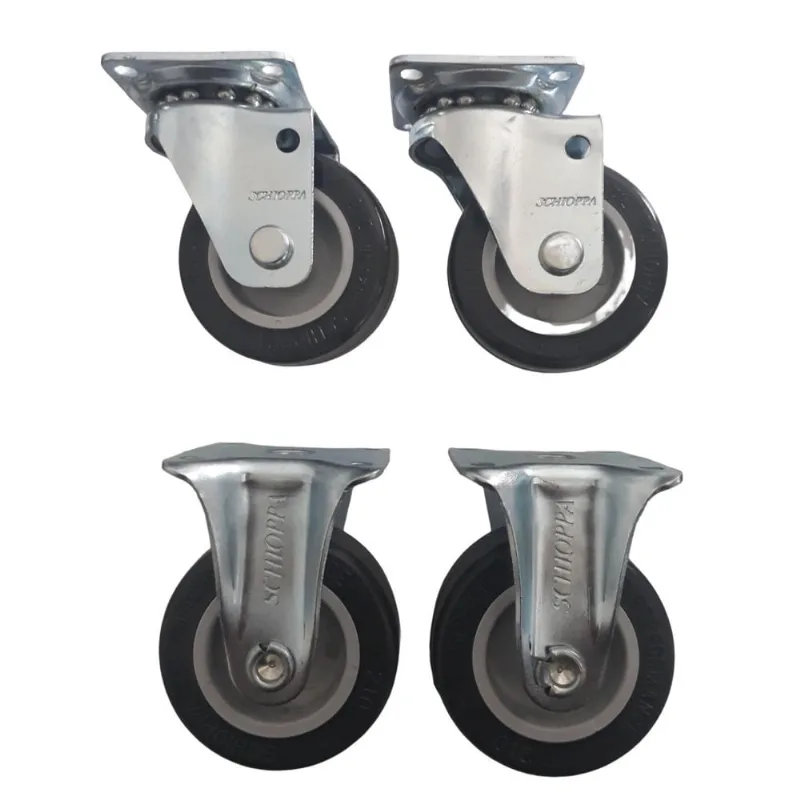 Rodizio Para Carrinhos E Móveis Kit Glap 210 Bp E Flap 210