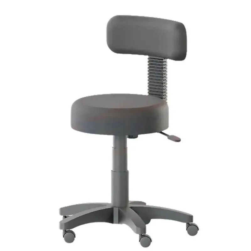 Banco Giratorio A Gas Com Enc Base Nylon - Estof. Preto