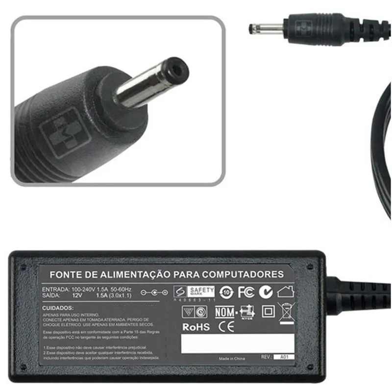 Fonte Para Acer Aspire Switch 10 Sw5-011 - 12v 1,5a 679