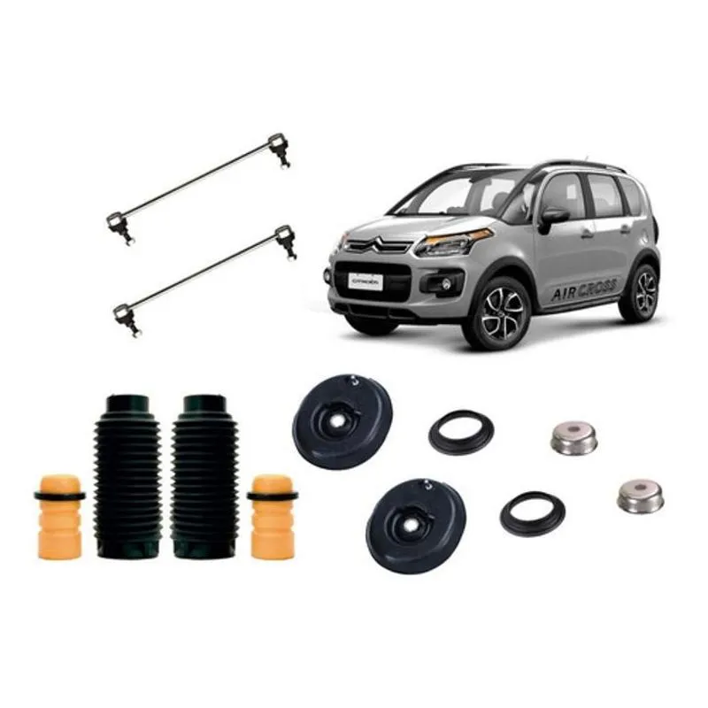 2 Kit Coxim Batente Dianteiro Aircross 2013 2014 2015 2016