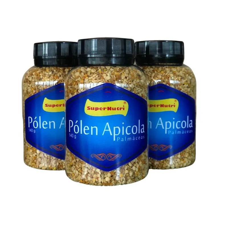 Kit 3und Pólen Apícola Desidratado Palmáceas Supernutri 140g