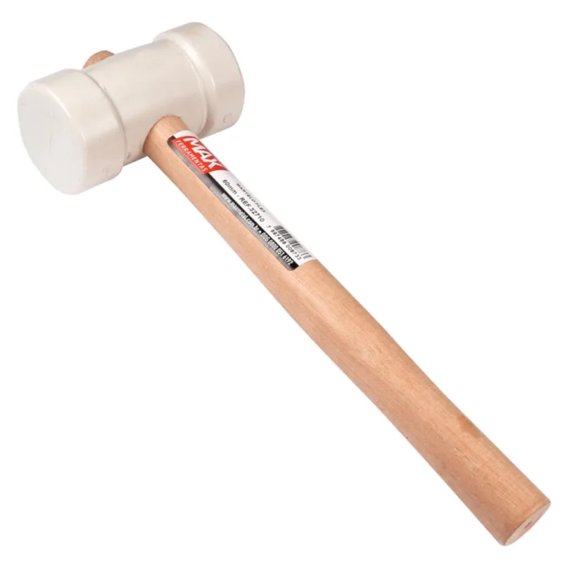 Martelo de Borracha 60mm Branco - 32710 - MAX