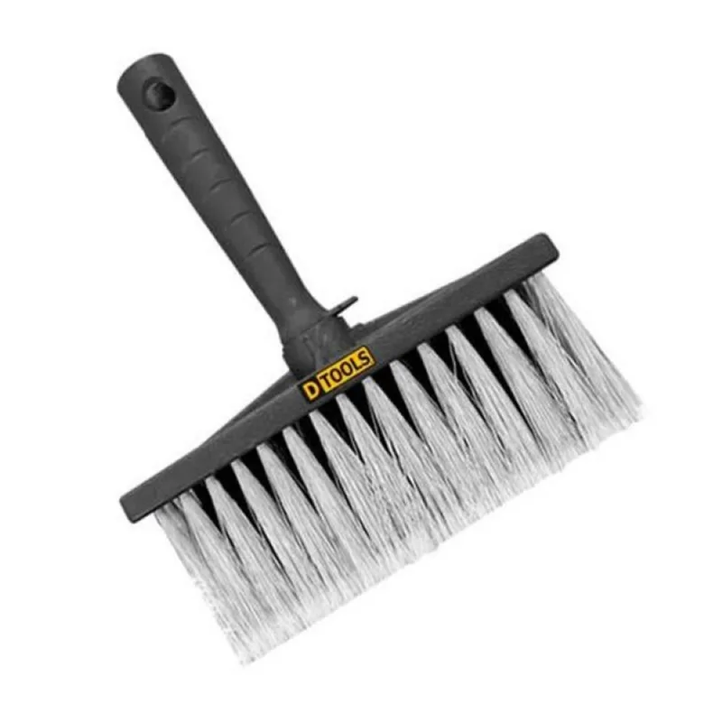 Broxa Nylon 19cm Cerdas Creme - DTOOLS - Base PVC 182mm x 75mm