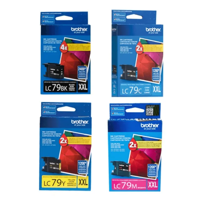 Cartucho Brother Lc79 Conj 4 Cores 1200 Paginas Cada