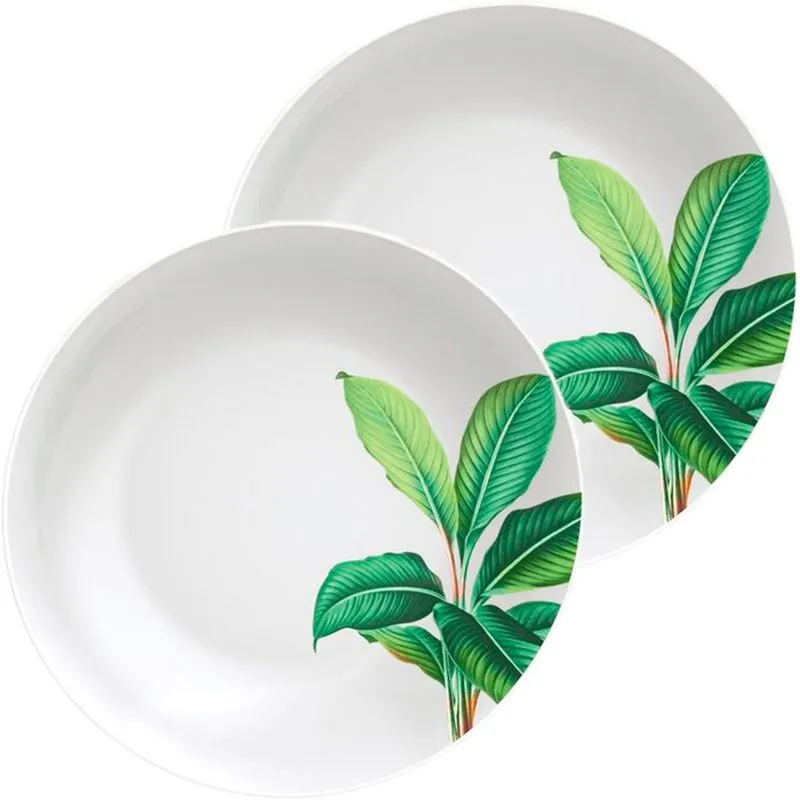 Kit Jogo De Pratos Fundo Sopa 6 Pessoas 6pçs Graziela 21cm