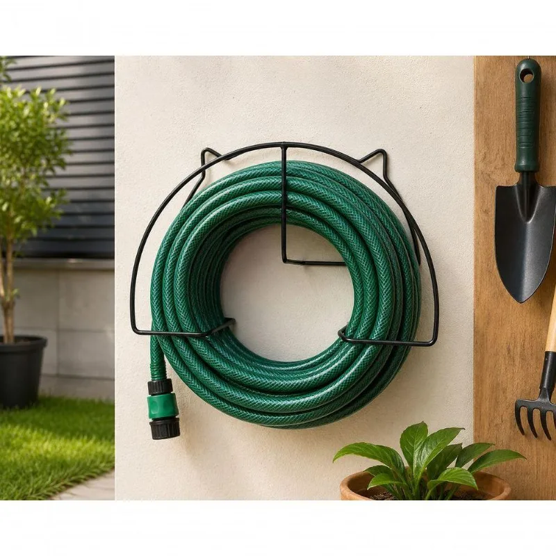 Suporte Para Mangueira De Jardim Organizador De Parede Resistente Prático E Durável Bivolt