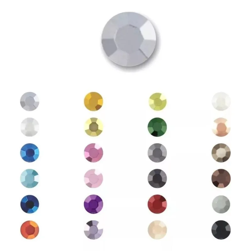 Strass De Metal Sextavado Hotfix 2mm 1000un Rosê