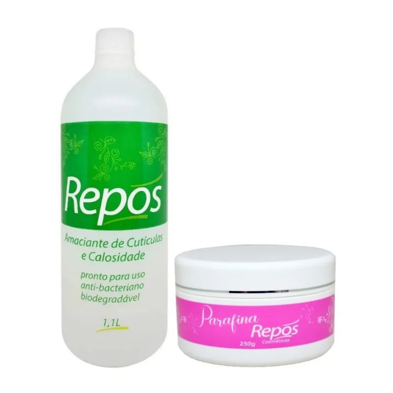 Kit Amaciante De Cuticulas 1,1l E Parafina 250g Repos
