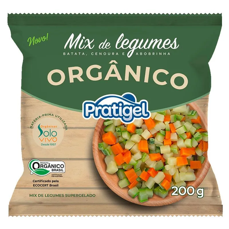 Mix Legumes Congelados Pratigel Orgânico 200g