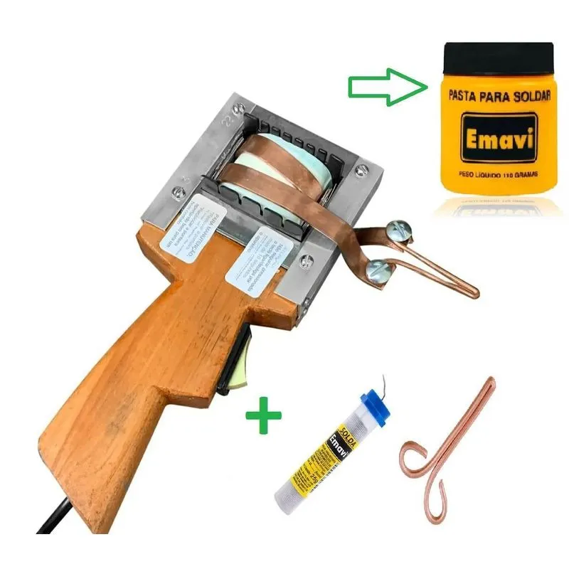 Ferro Solda Estanhador 750w-220v Kit Estanho+pasta+ponteira