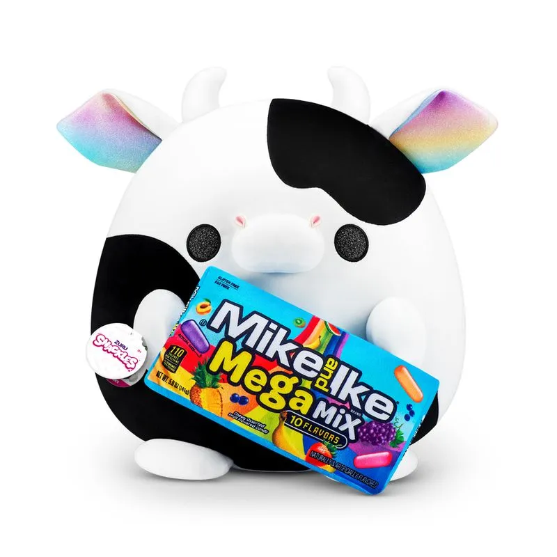 Pelúcia Snackles 35cm - Vaca Daisy com Mike and Ike