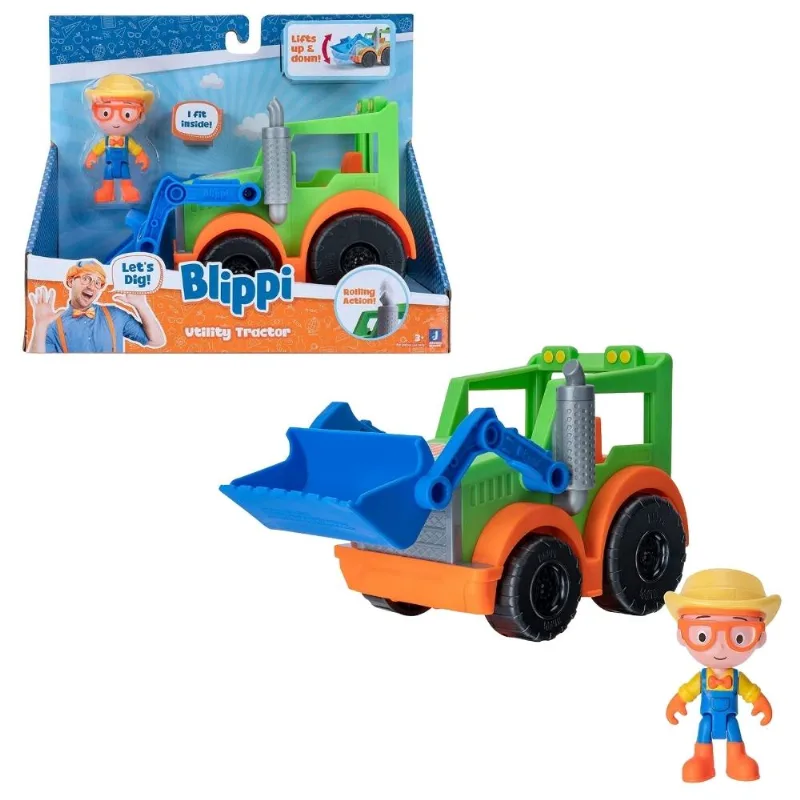 Carrinho Roda Livre Blippi Utility - Trator