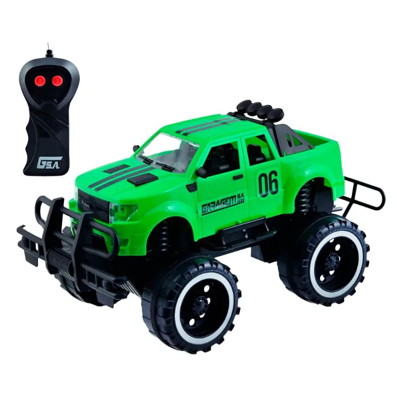 Veiculo Brave Driver - 3 Func - Pilhas - Verde