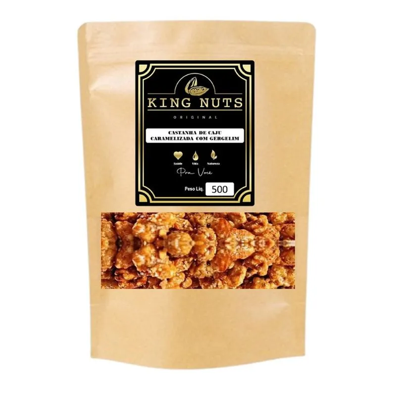 Castanha De Caju Caramelizada Gergelim Saborosa Barato 1 Kg