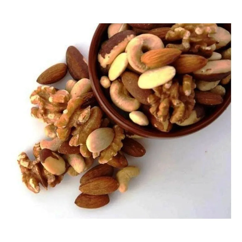 Mix De Castanhas Pará/ Caju/ Amêndoas/ Nozes 1Kg Com Sal