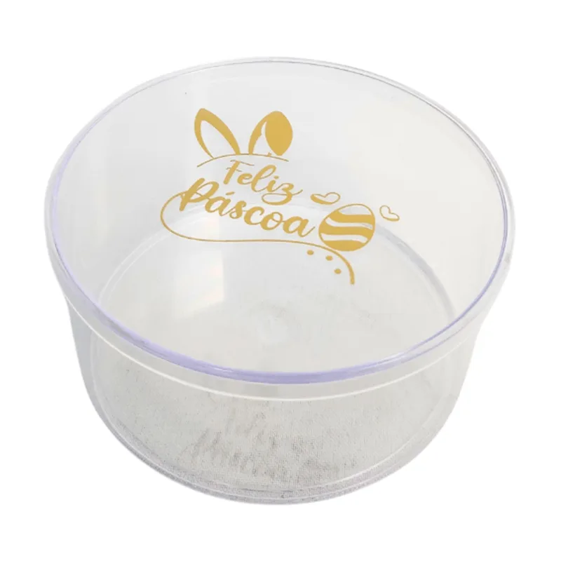 Cake Box Redonda Pascoa Transparente 375ml LSC TOYS CAKE BOX REDONDA TRANSPARENTE PASCOA 375ML 6497 LSC TOYS