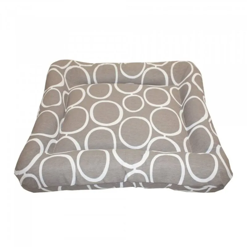 Cama para Cachorro Gato P 36cmx22cm Canvas Pet Soft Tecelagem Damata Kipp Bege