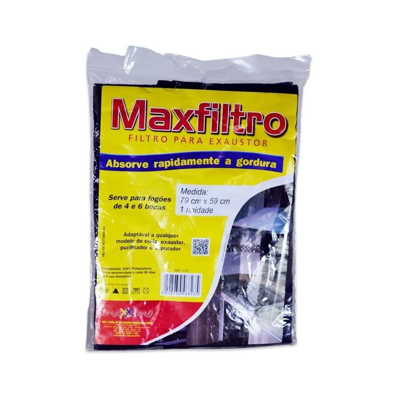 Filtro Para Exaustor Maxximo