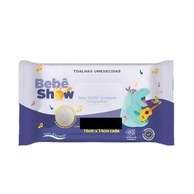 Toalha Umedecida Bebe Show C/100 Toalhas Umed