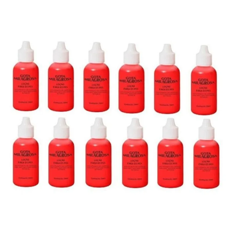 Kit Com 12 Unidades De Gota Milagrosa Para Pés Natty Vida