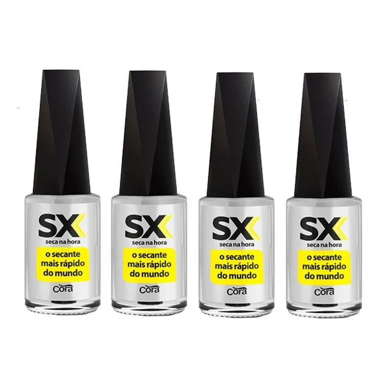 Cora Kit Com 04 Sx Secante Mais Rápido Do Mundo 9ml