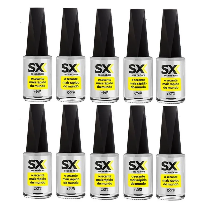 Cora Kit Com 10 Sx Secante Mais Rápido Do Mundo 9ml