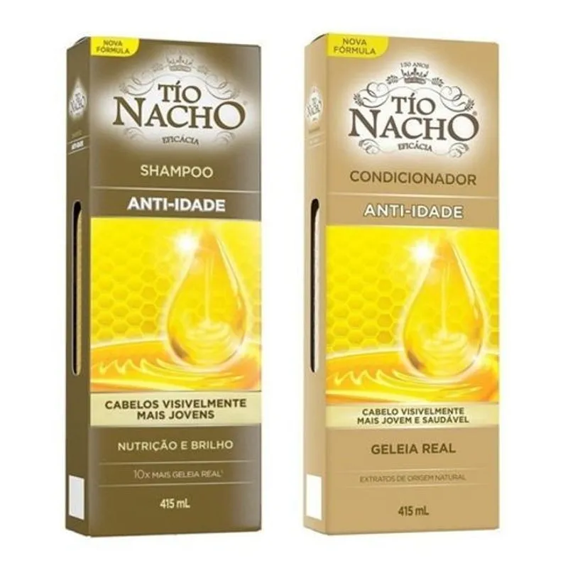 Tio Nacho Anti-idade Kit Shampoo E Condicionador 415ml